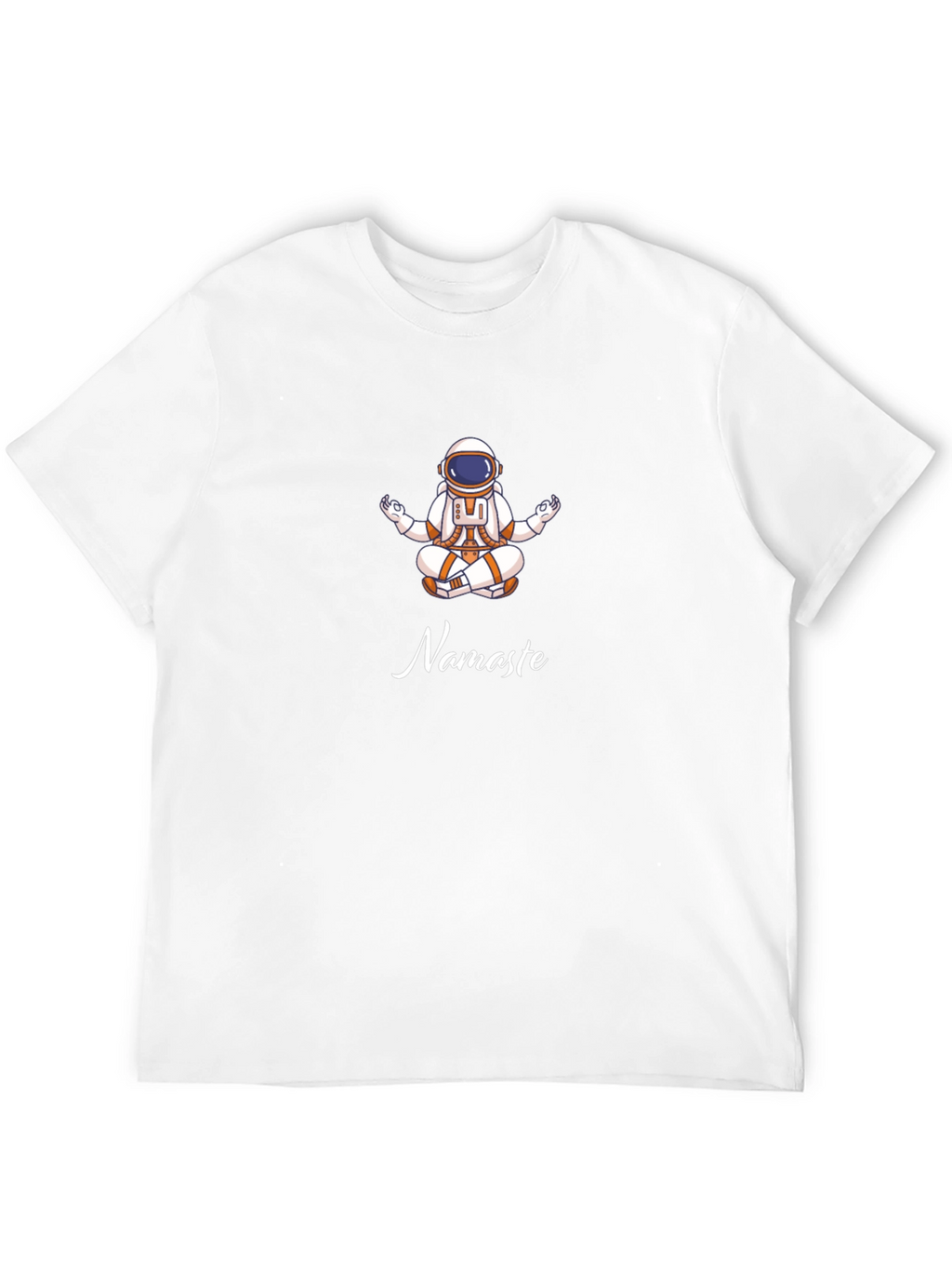 Astronaut Namaste Black T-Shirt - Yoga Space Tee