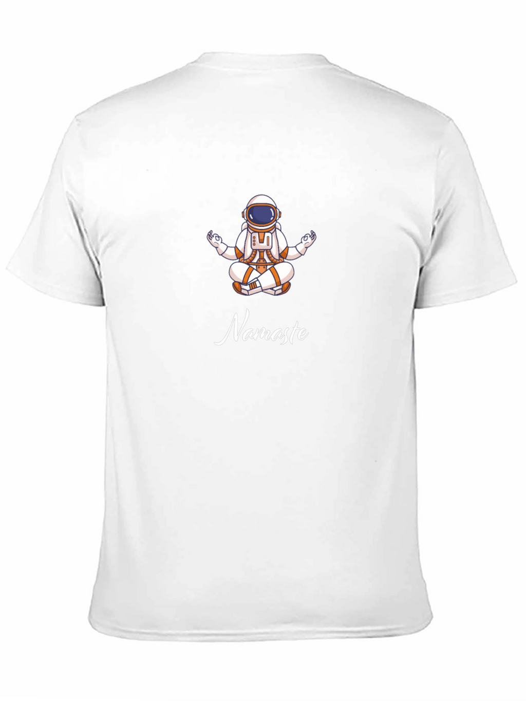 Astronaut Namaste Black T-Shirt - Yoga Space Tee