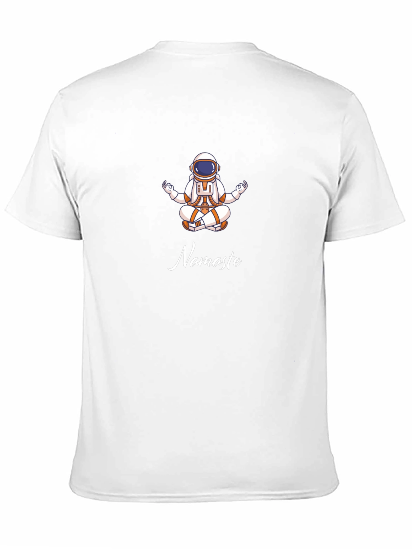Astronaut Namaste Black T-Shirt - Yoga Space Tee
