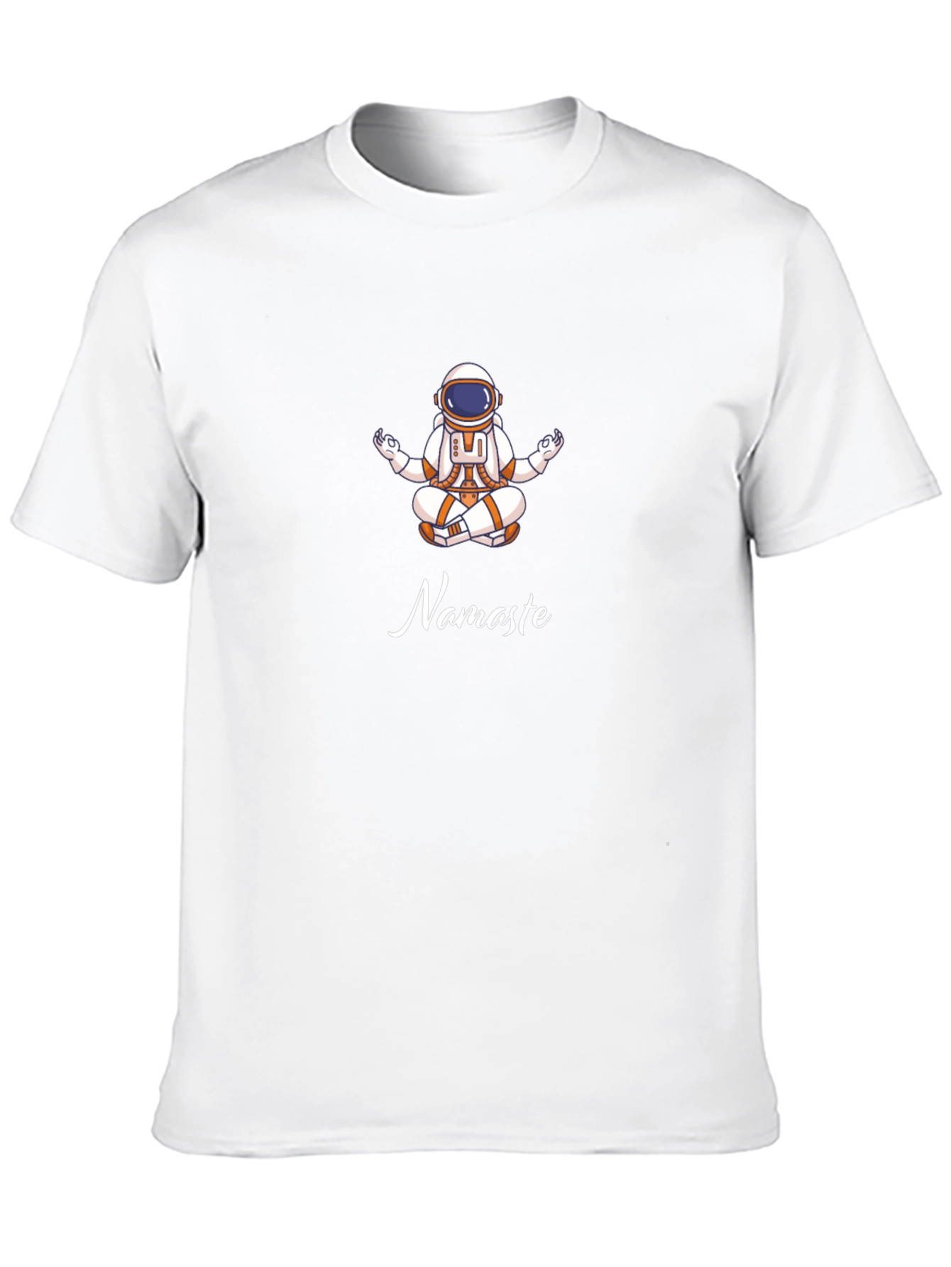 Astronaut Namaste Black T-Shirt - Yoga Space Tee