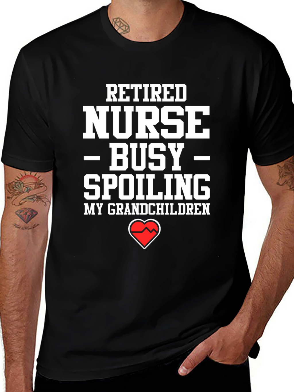 Retired Nurse Spoiling Grandchildren T-Shirt