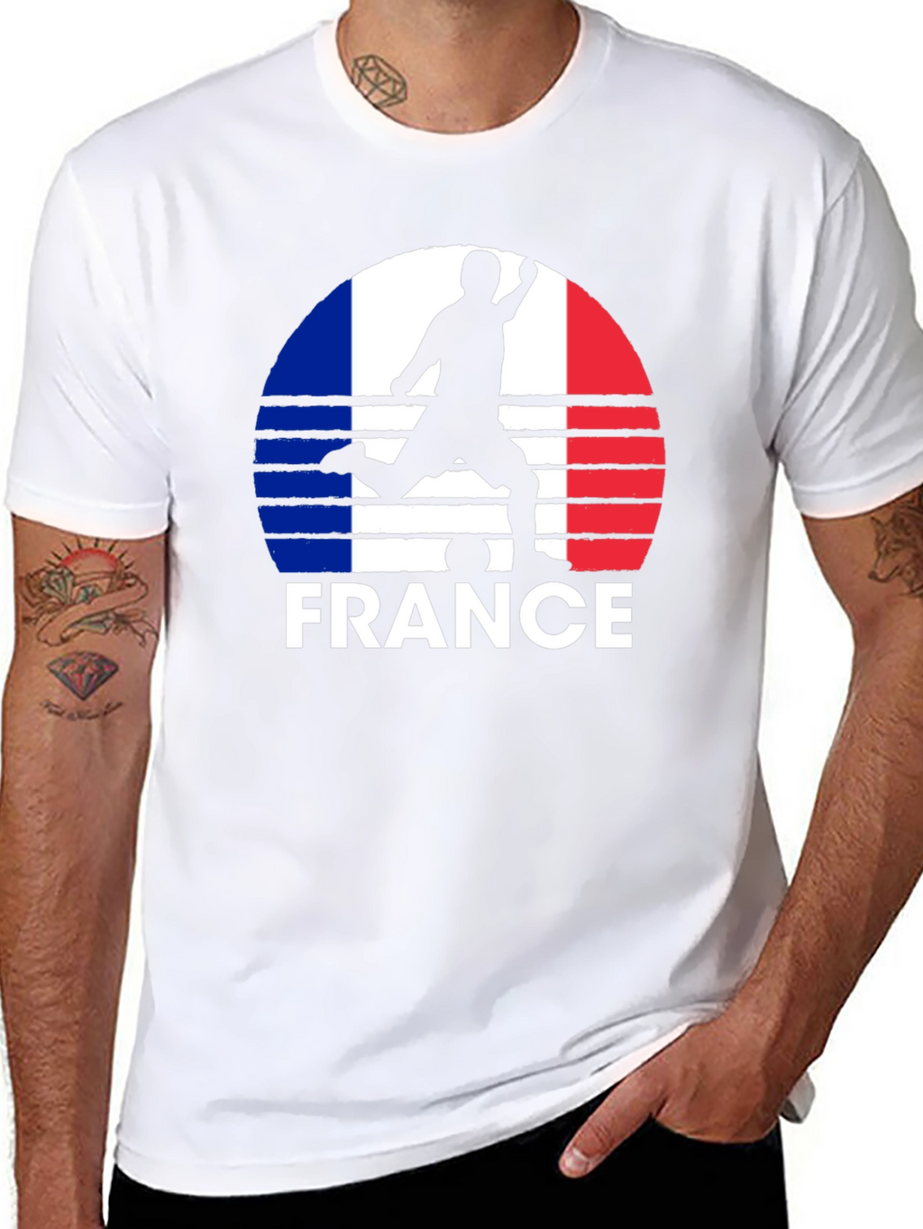 France Soccer Silhouette T-Shirt