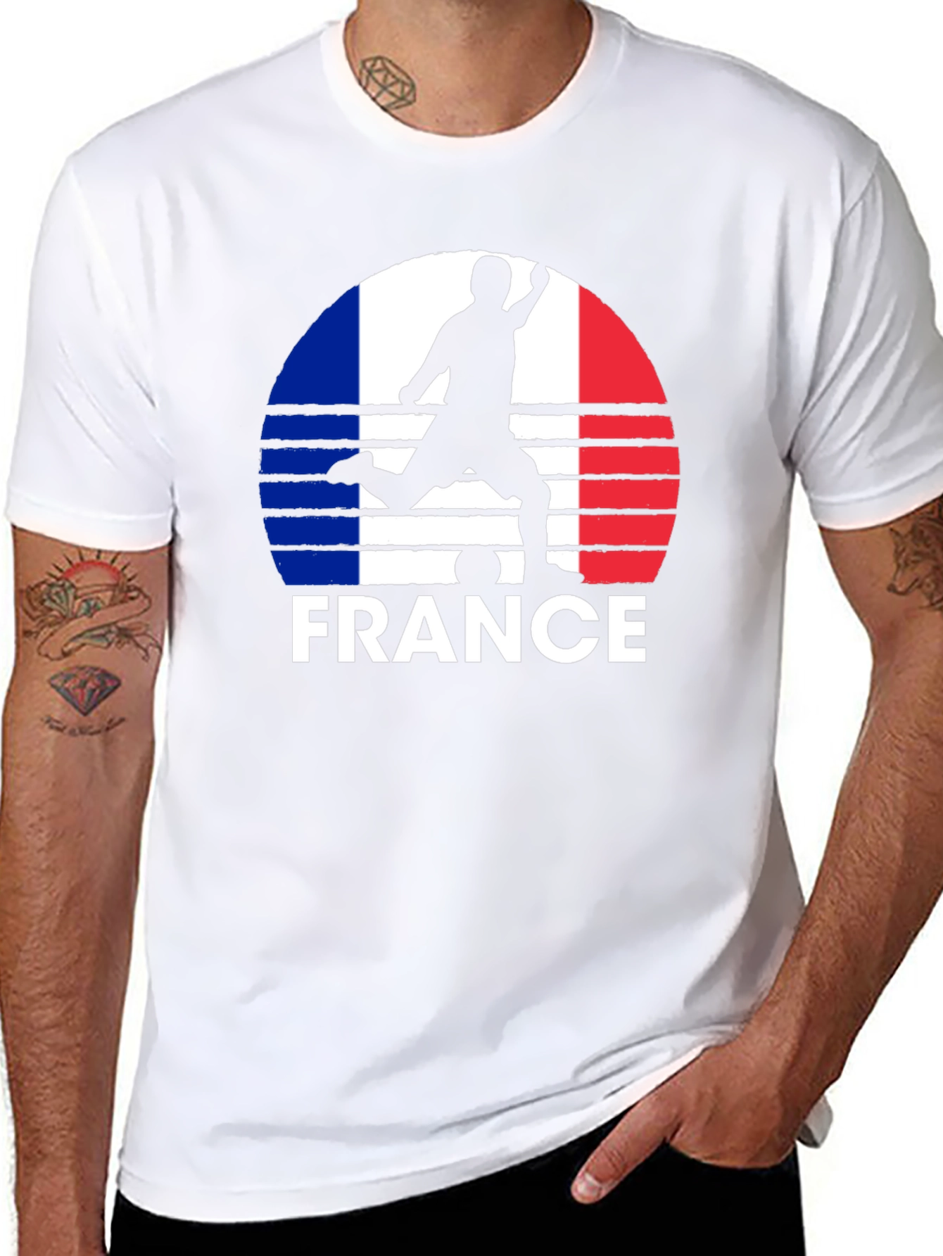 France Soccer Silhouette T-Shirt