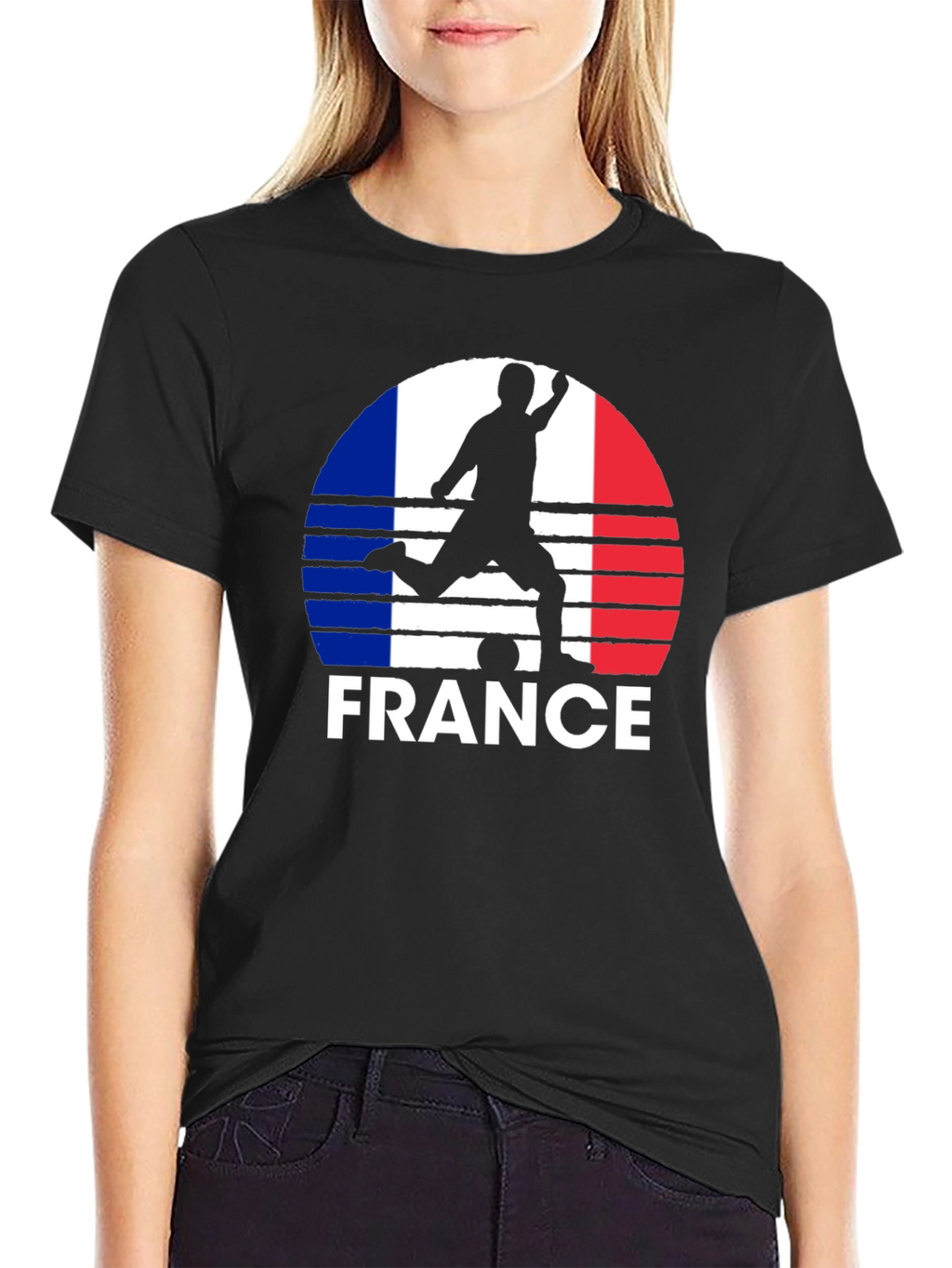 France Soccer Silhouette T-Shirt
