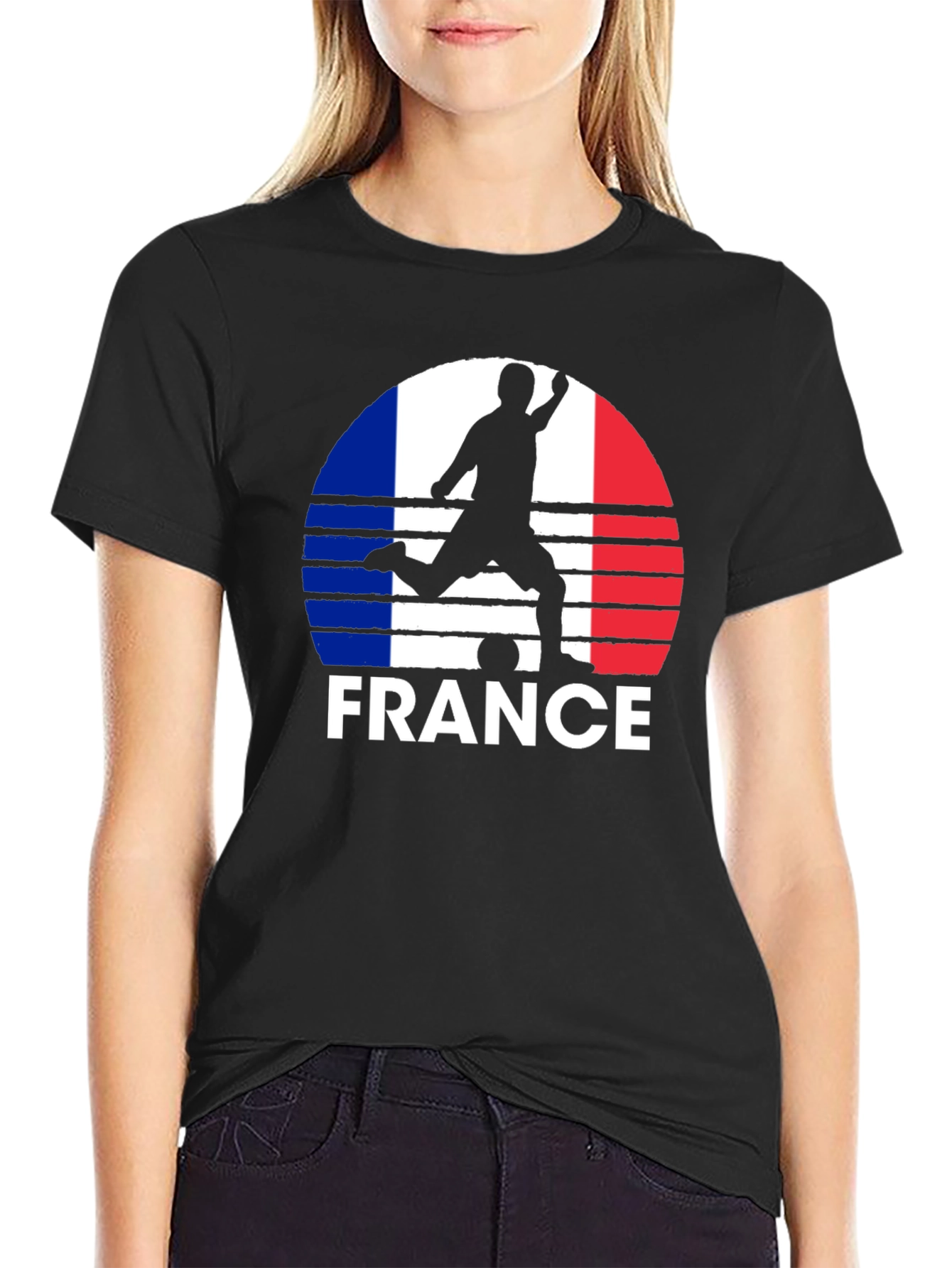 France Soccer Silhouette T-Shirt