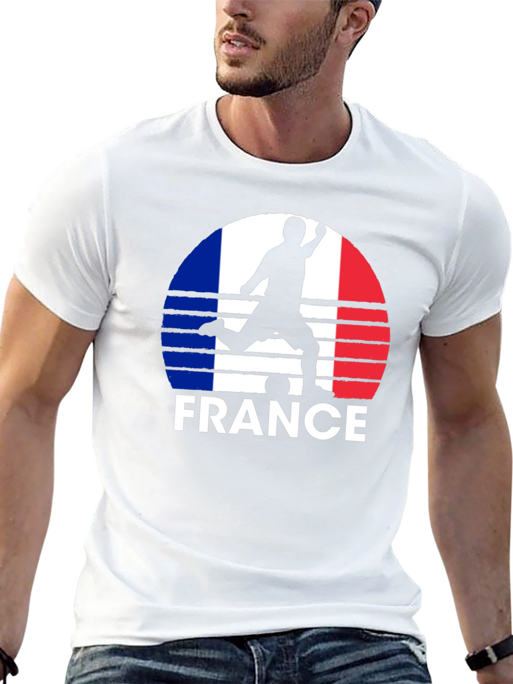 France Soccer Silhouette T-Shirt