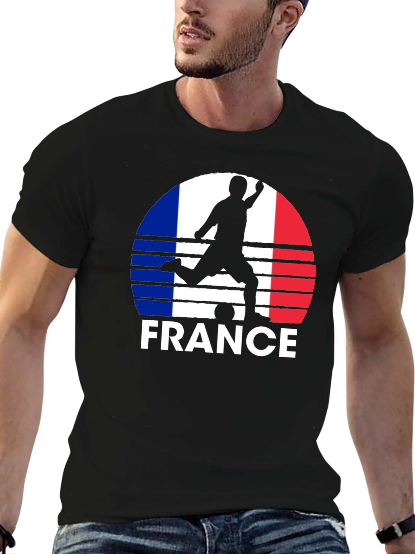 France Soccer Silhouette T-Shirt