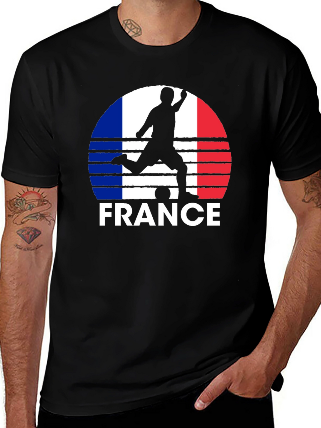 France Soccer Silhouette T-Shirt