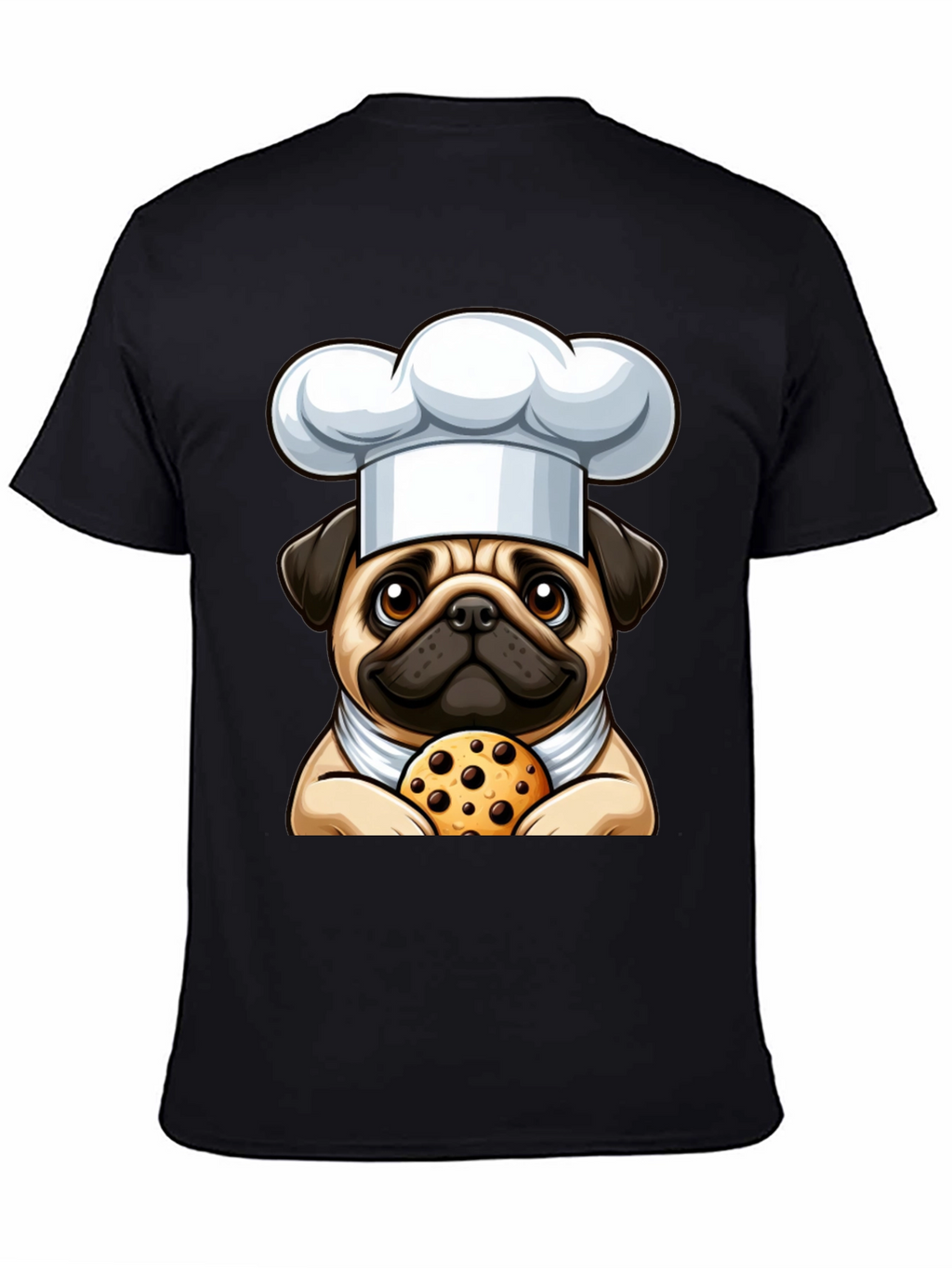 Pug Chef Cookie T-Shirt