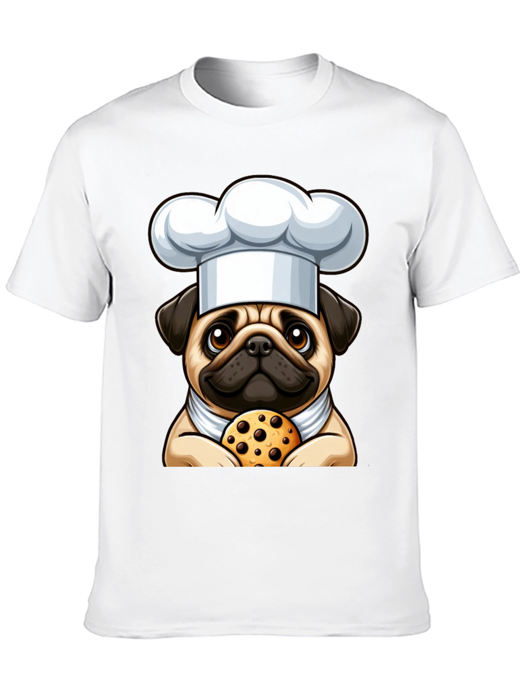 Pug Chef Cookie T-Shirt