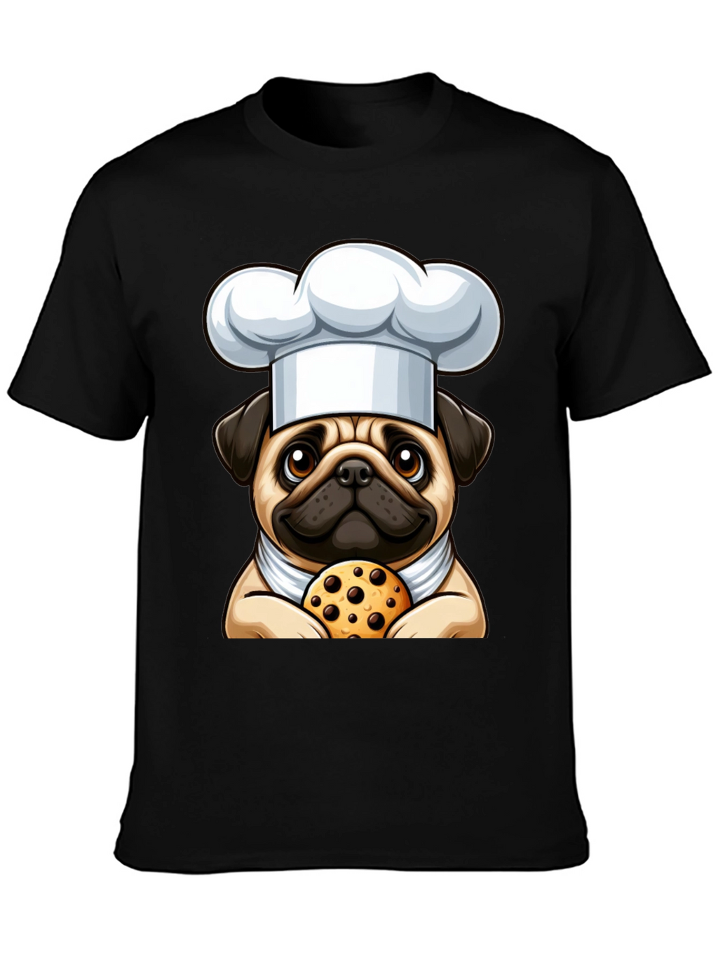 Pug Chef Cookie T-Shirt