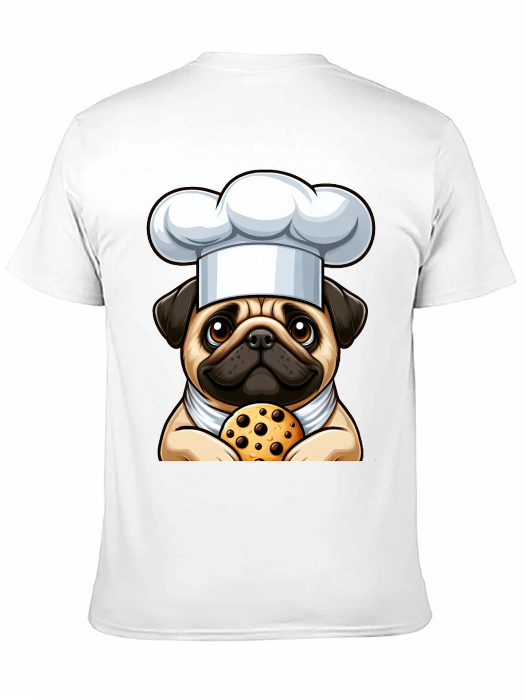 Pug Chef Cookie T-Shirt
