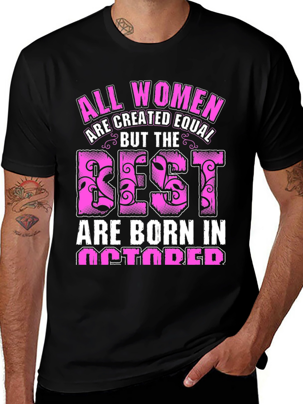 October Birthday Womens Graphic Tee