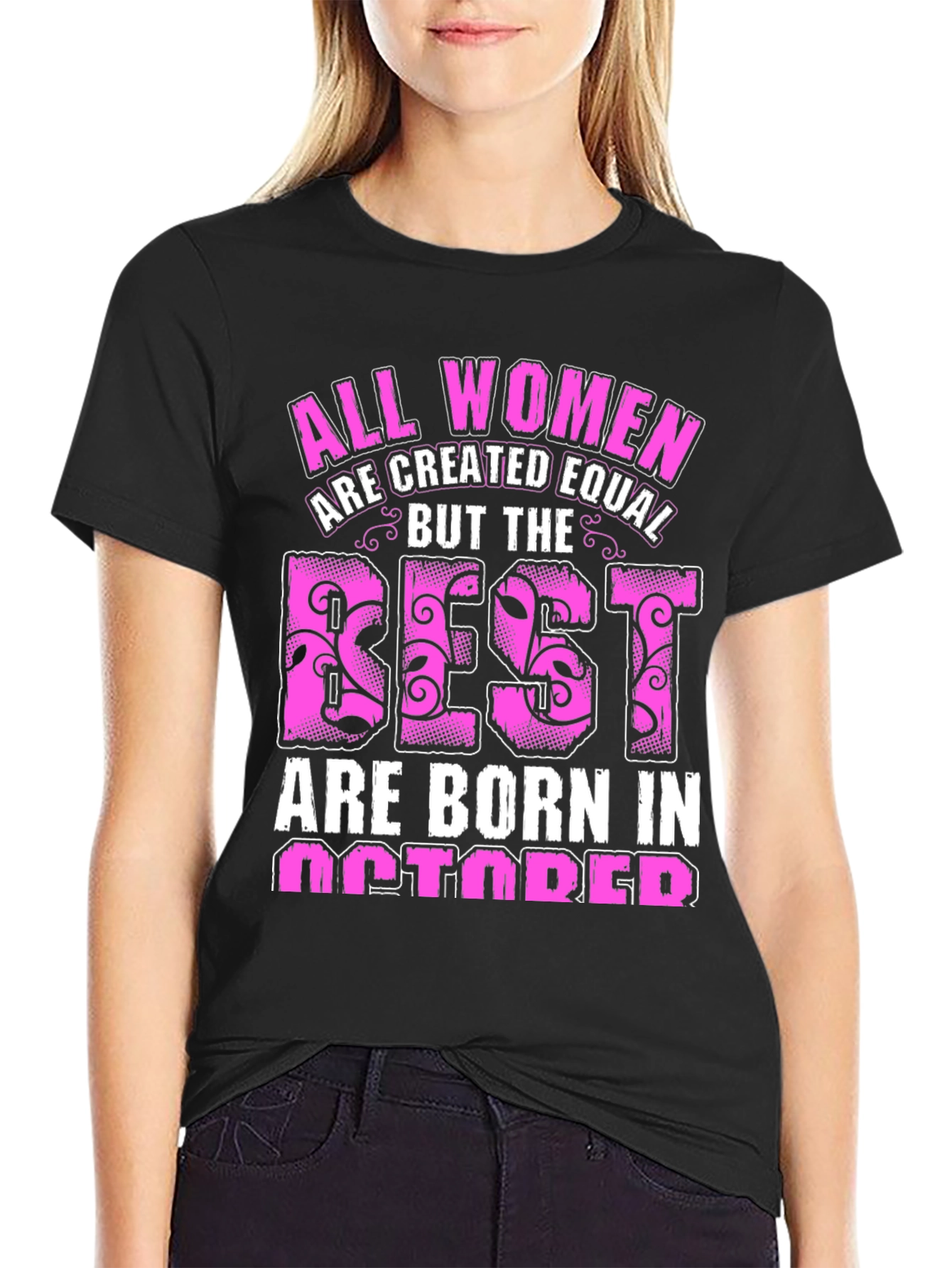 October Birthday Womens Graphic Tee