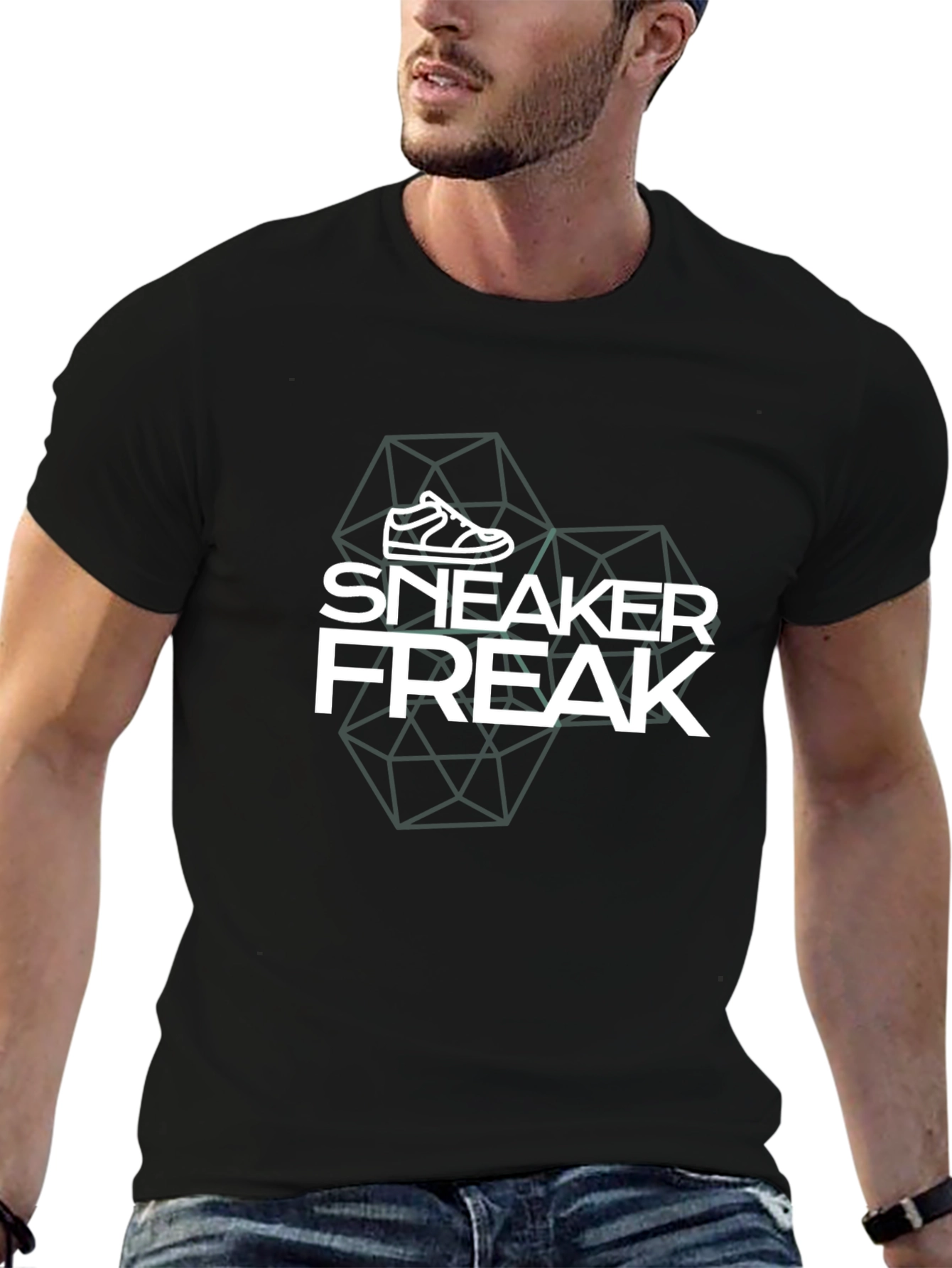 Sneaker Freak Graphic Tee - Black Crew Neck