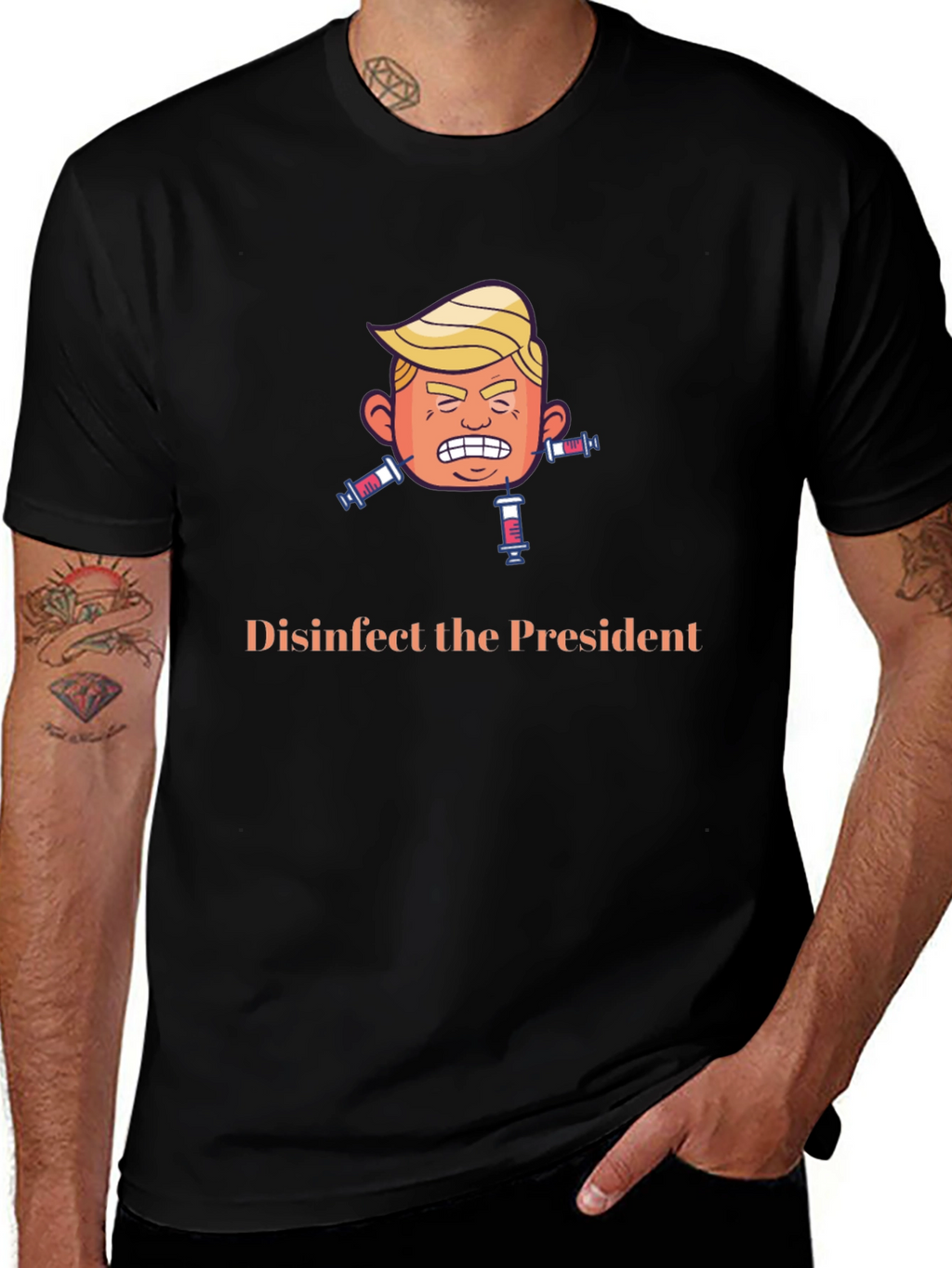 Disinfect the President Graphic Tee