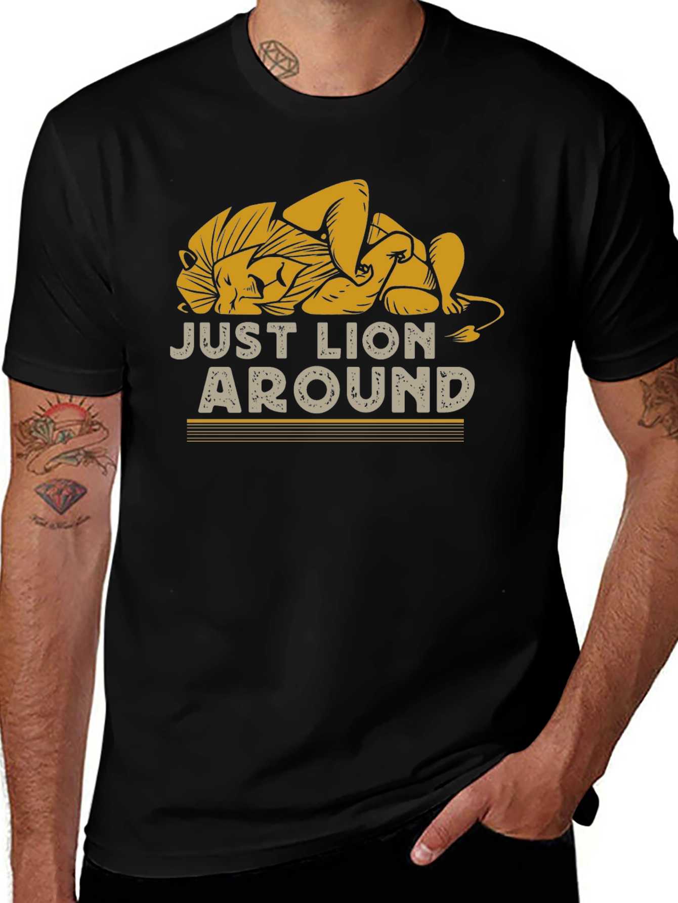 Just Lion Around Graphic T-Shirt Relaxed Fit