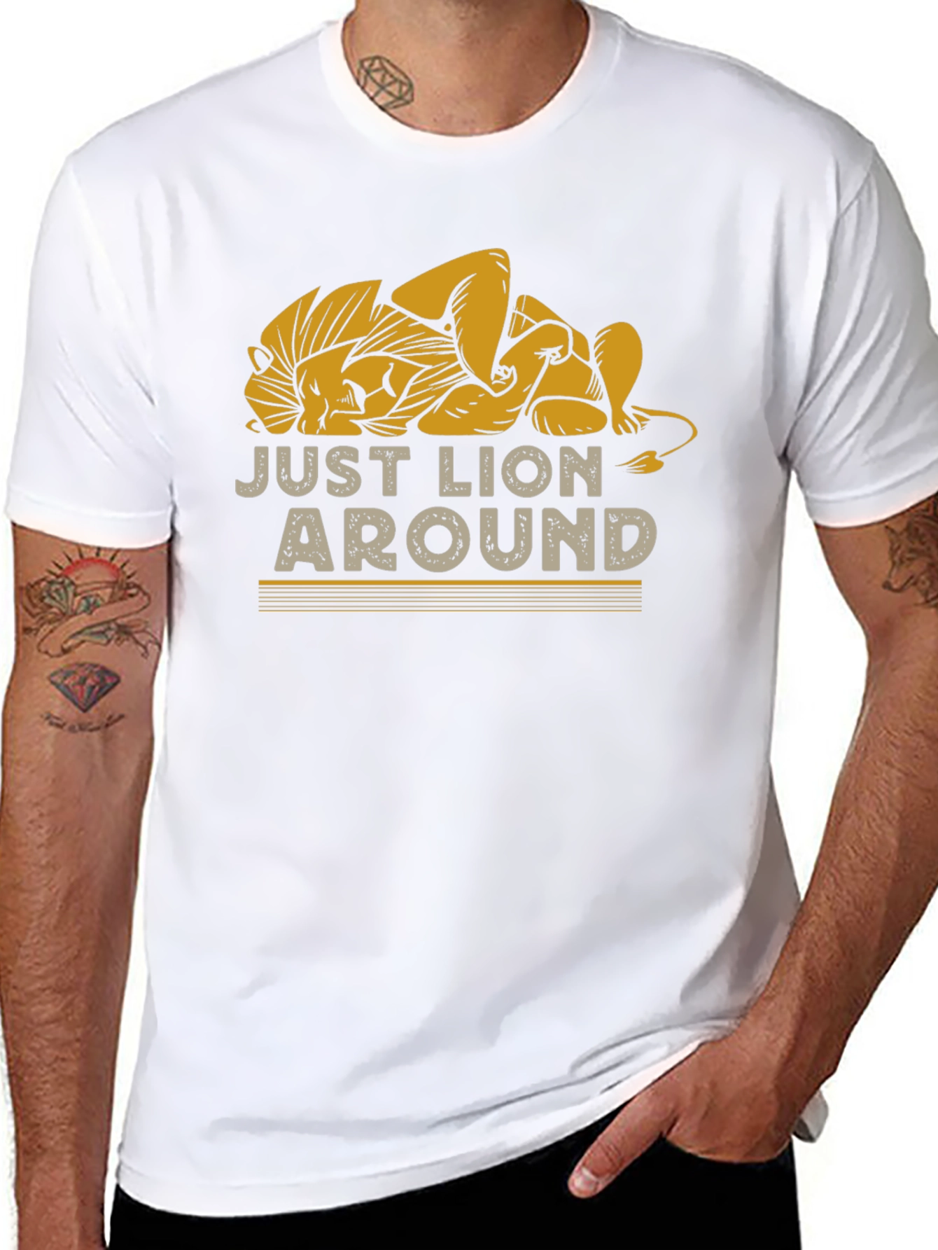Just Lion Around Graphic T-Shirt Relaxed Fit