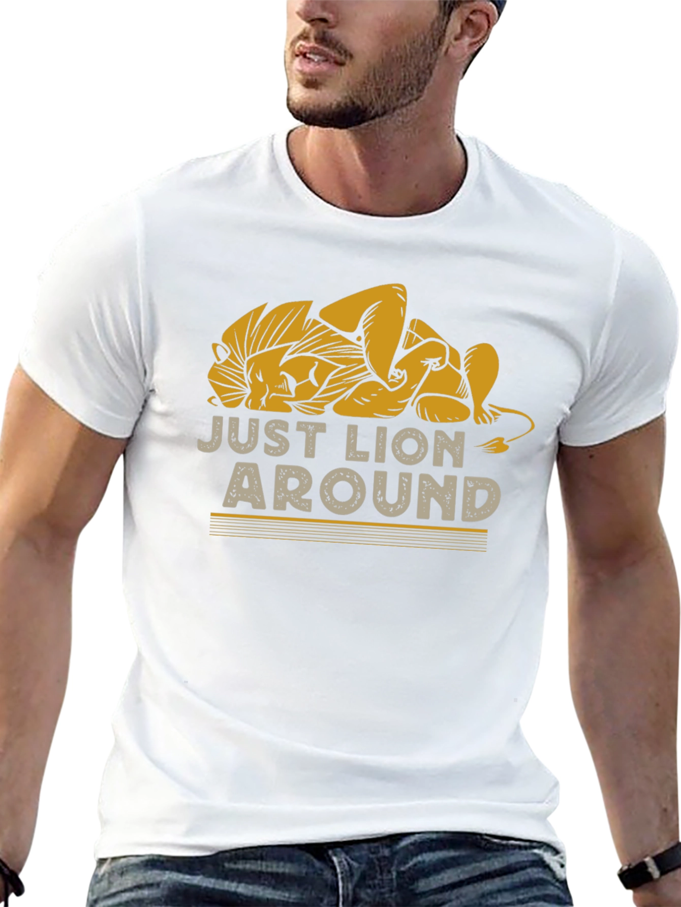 Just Lion Around Graphic T-Shirt Relaxed Fit