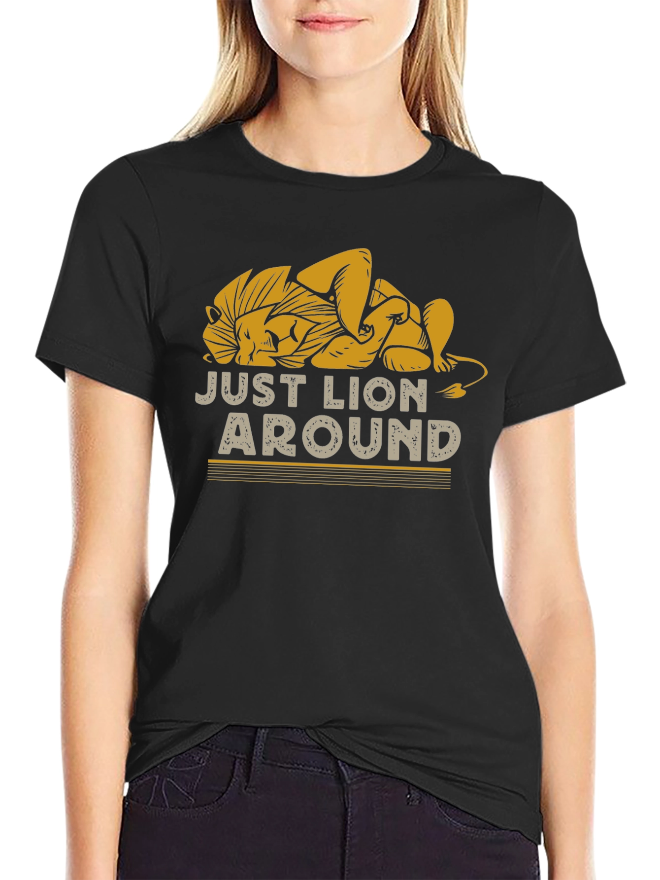 Just Lion Around Graphic T-Shirt Relaxed Fit