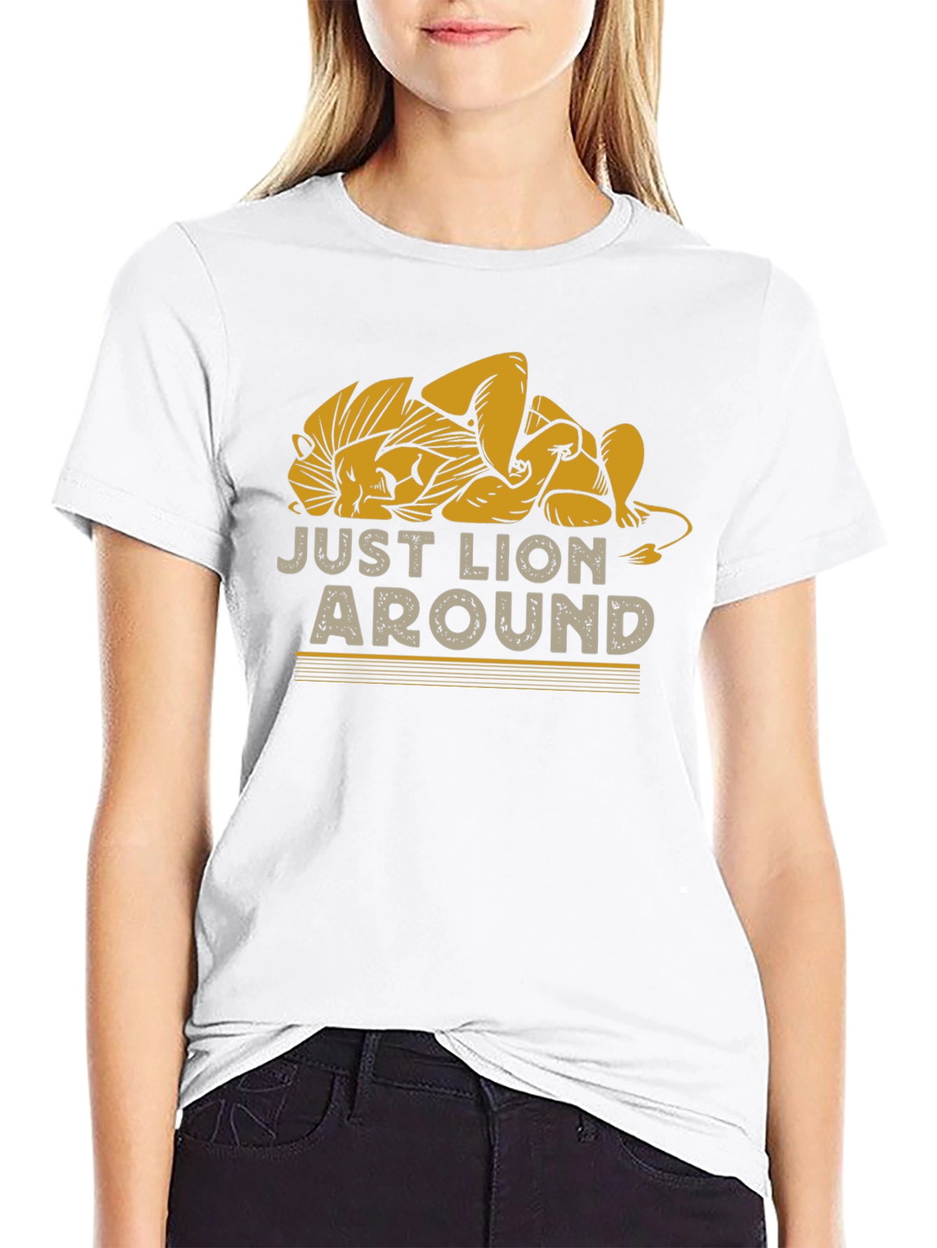 Just Lion Around Graphic T-Shirt Relaxed Fit