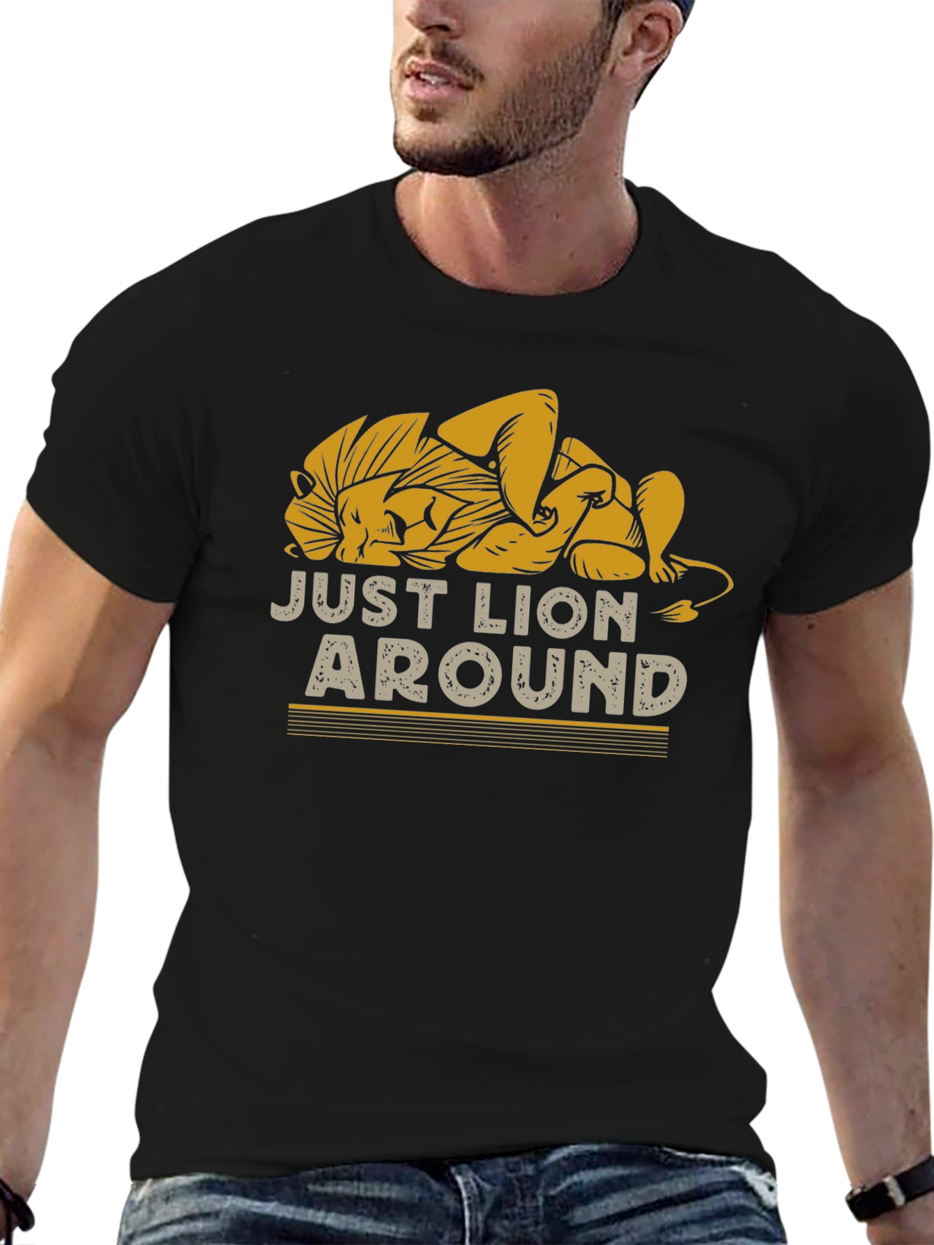Just Lion Around Graphic T-Shirt Relaxed Fit