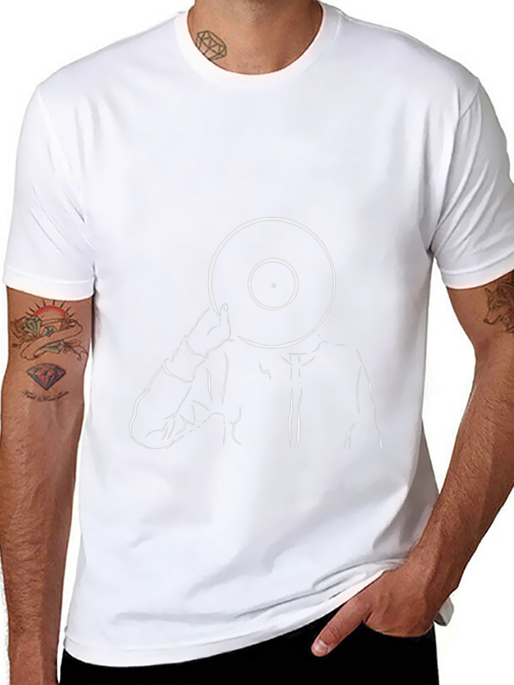 Vinyl Head T-Shirt - Modern Graphic Tee