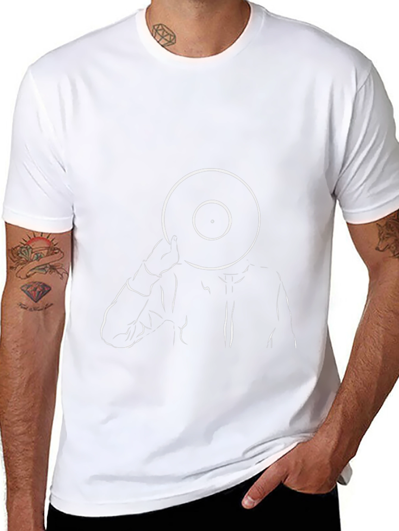 Vinyl Head T-Shirt - Modern Graphic Tee