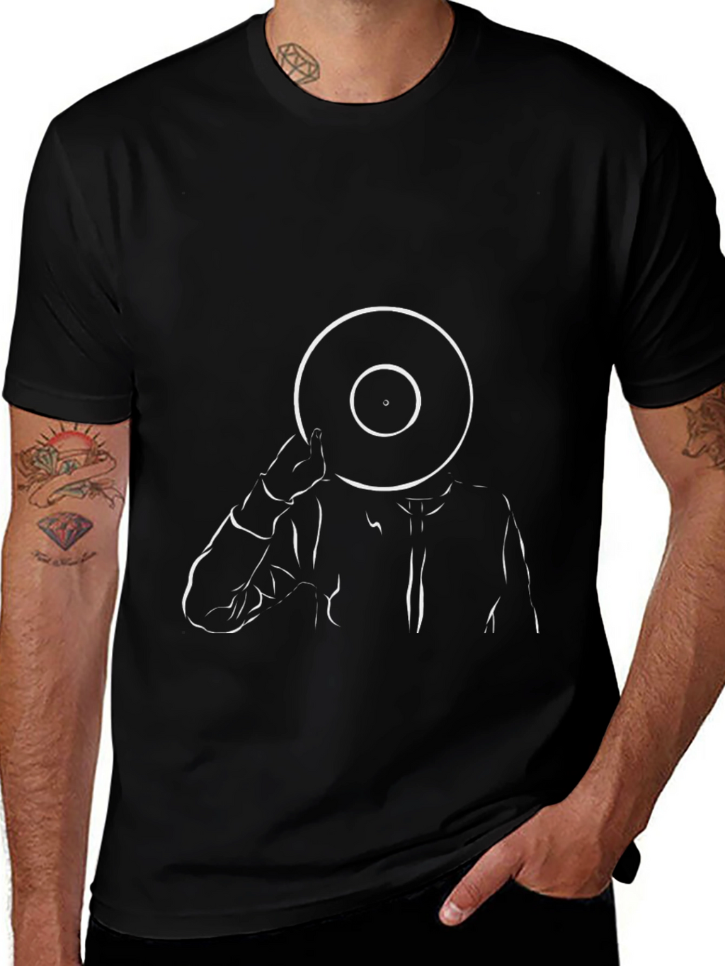 Vinyl Head T-Shirt - Modern Graphic Tee