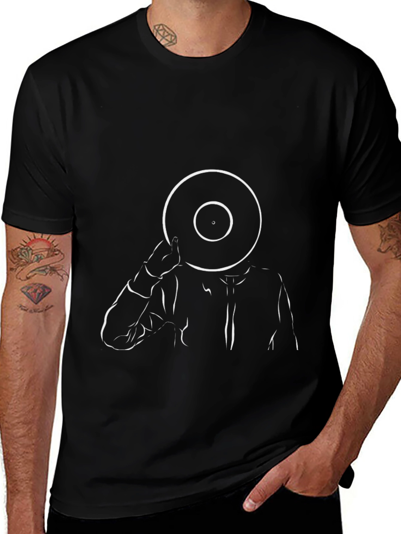 Vinyl Head T-Shirt - Modern Graphic Tee
