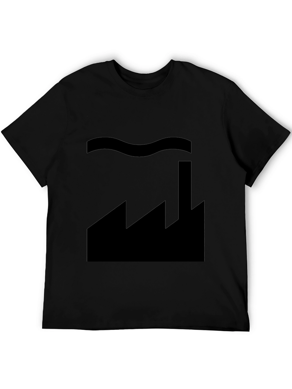 Factory Silhouette Graphic Tee - Soft Cotton Blend