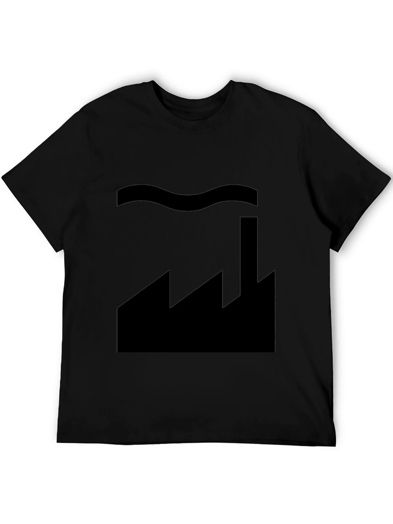 Factory Silhouette Graphic Tee - Soft Cotton Blend