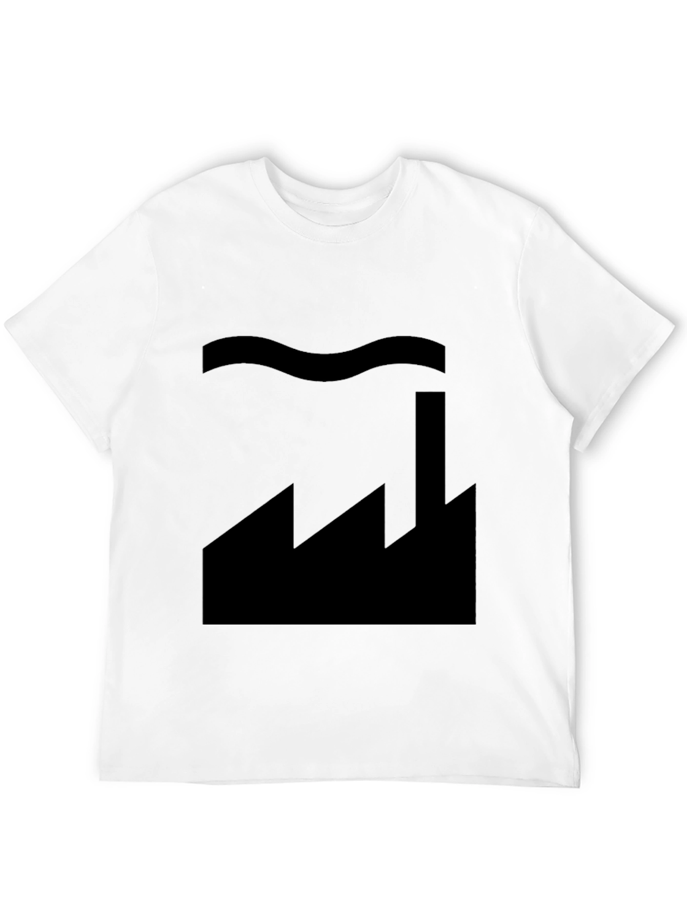 Factory Silhouette Graphic Tee - Soft Cotton Blend