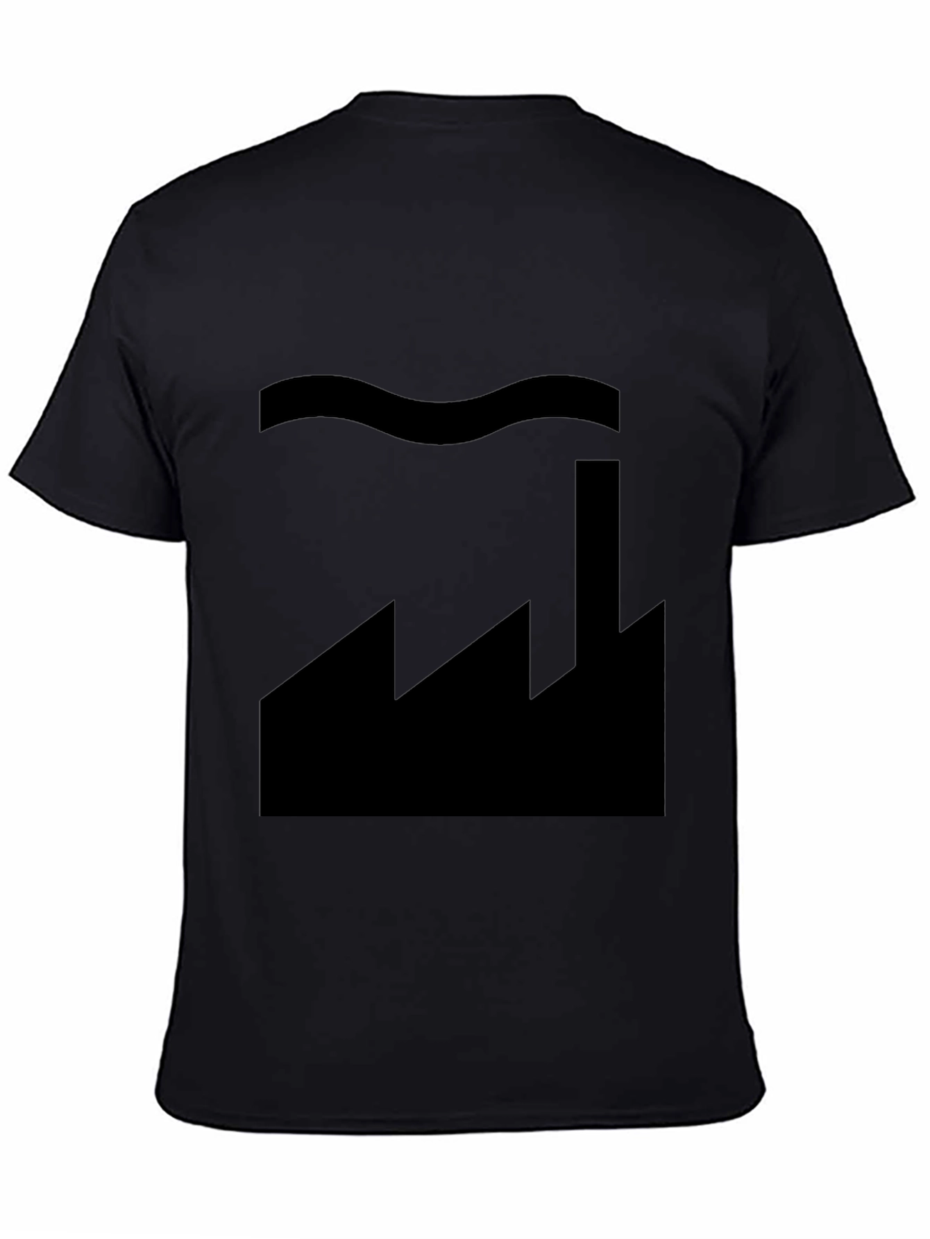 Factory Silhouette Graphic Tee - Soft Cotton Blend