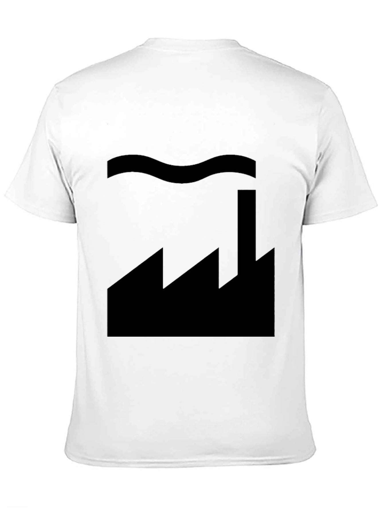 Factory Silhouette Graphic Tee - Soft Cotton Blend