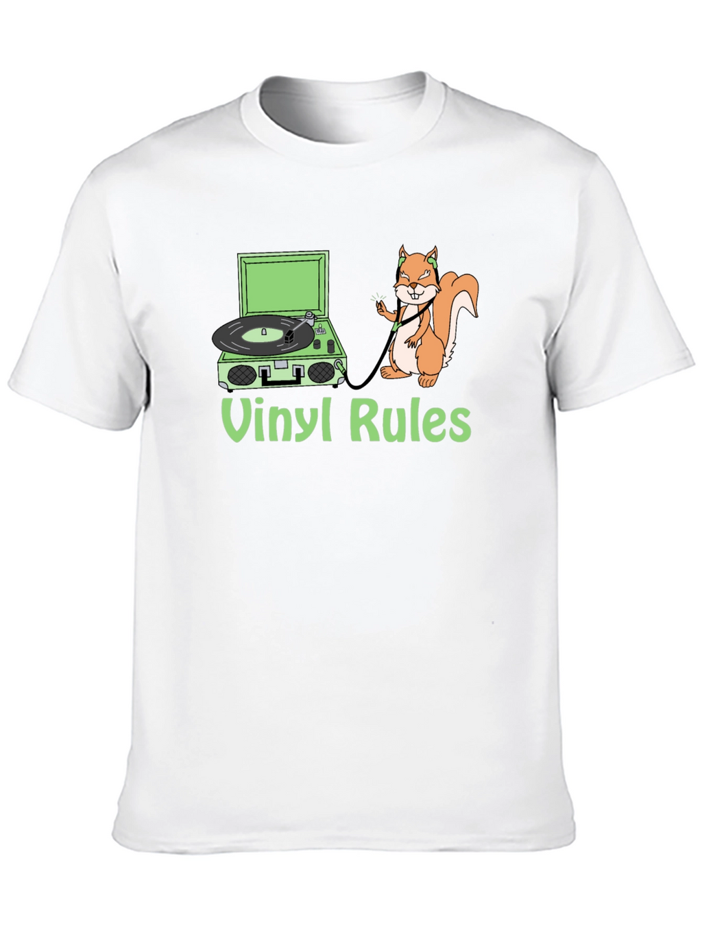 Vinyl Rules Squirrel T-Shirt