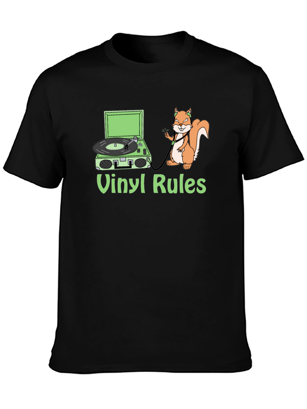 Vinyl Rules Squirrel T-Shirt