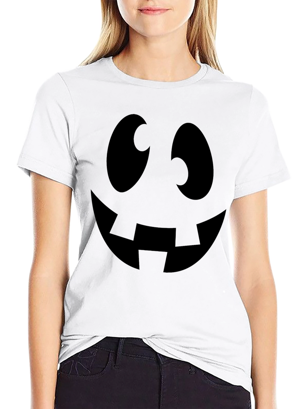 Spooky Smile Black T-Shirt | Halloween Costume