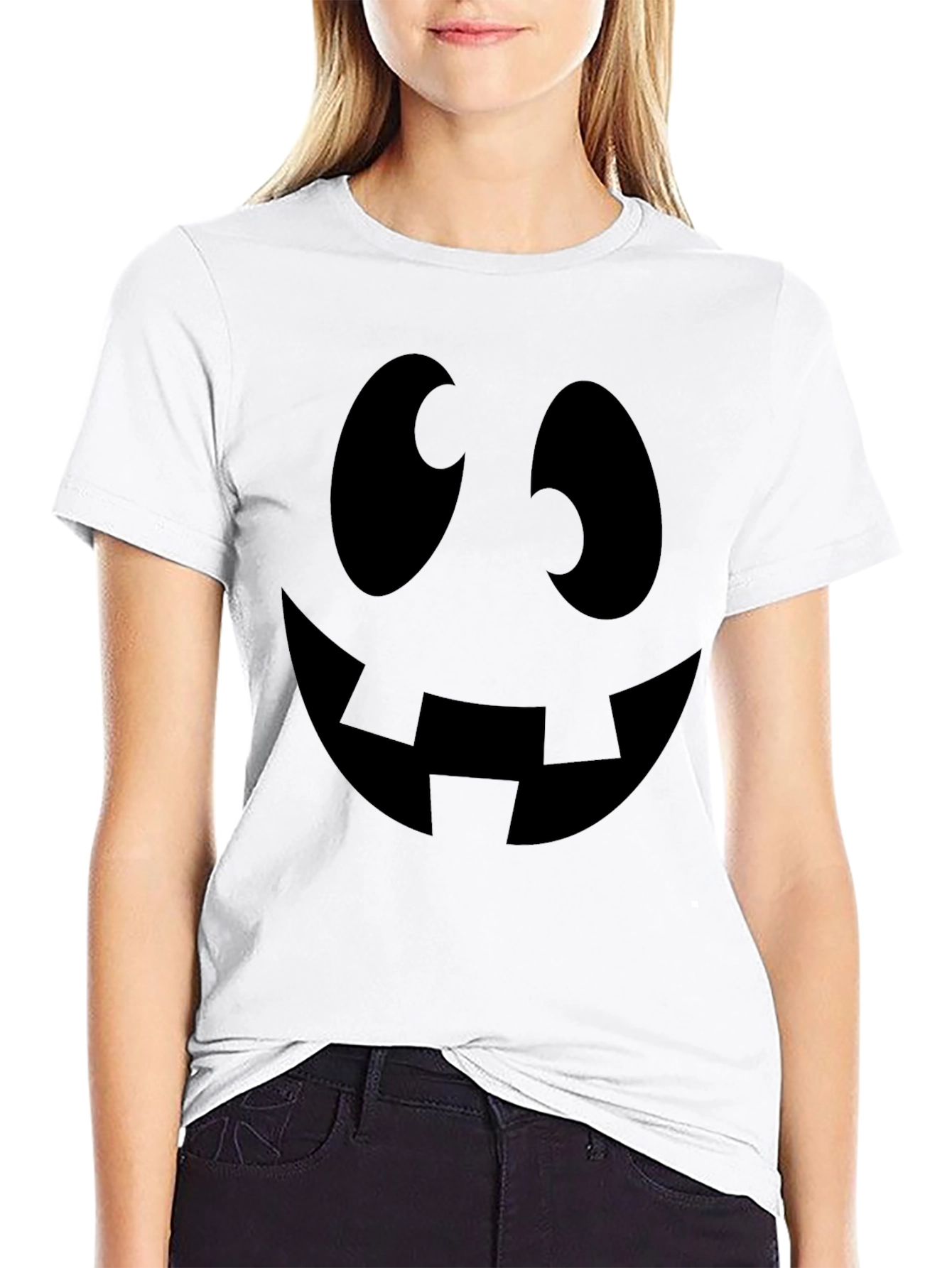 Spooky Smile Black T-Shirt | Halloween Costume