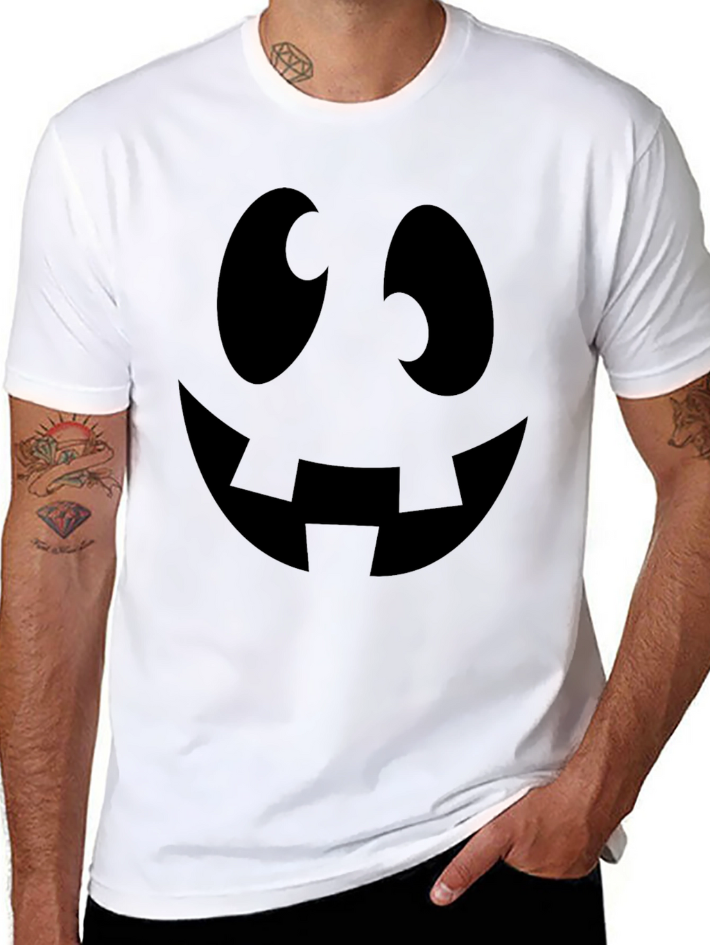 Spooky Smile Black T-Shirt | Halloween Costume