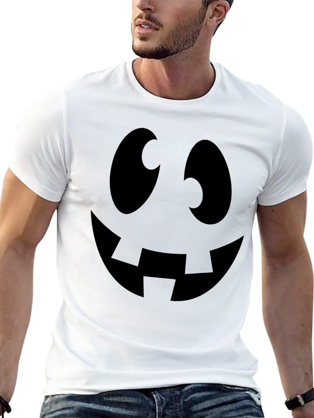 Spooky Smile Black T-Shirt | Halloween Costume