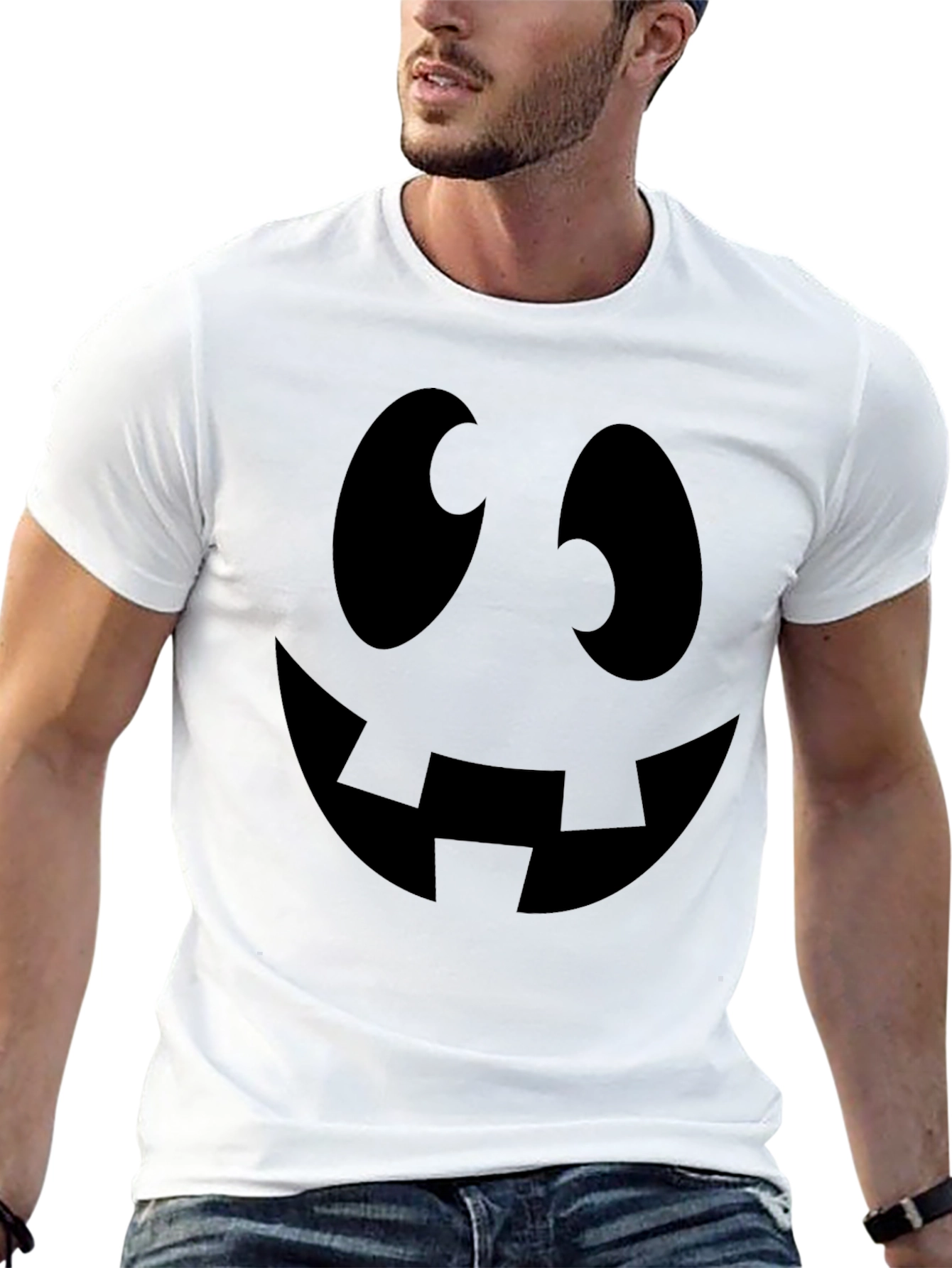 Spooky Smile Black T-Shirt | Halloween Costume