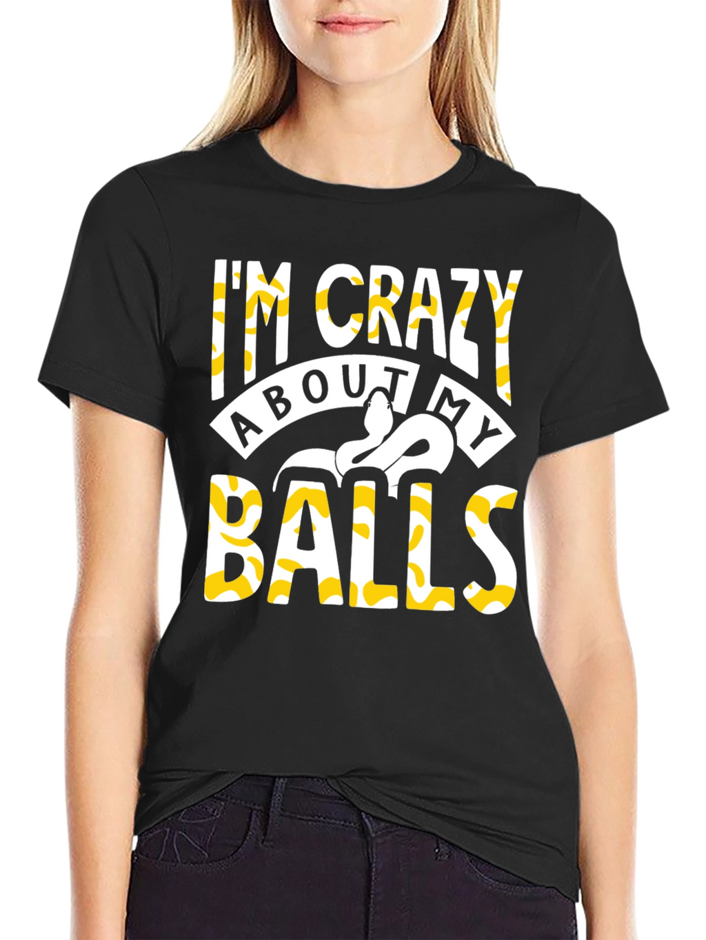 Im Crazy About My Balls Python T-Shirt