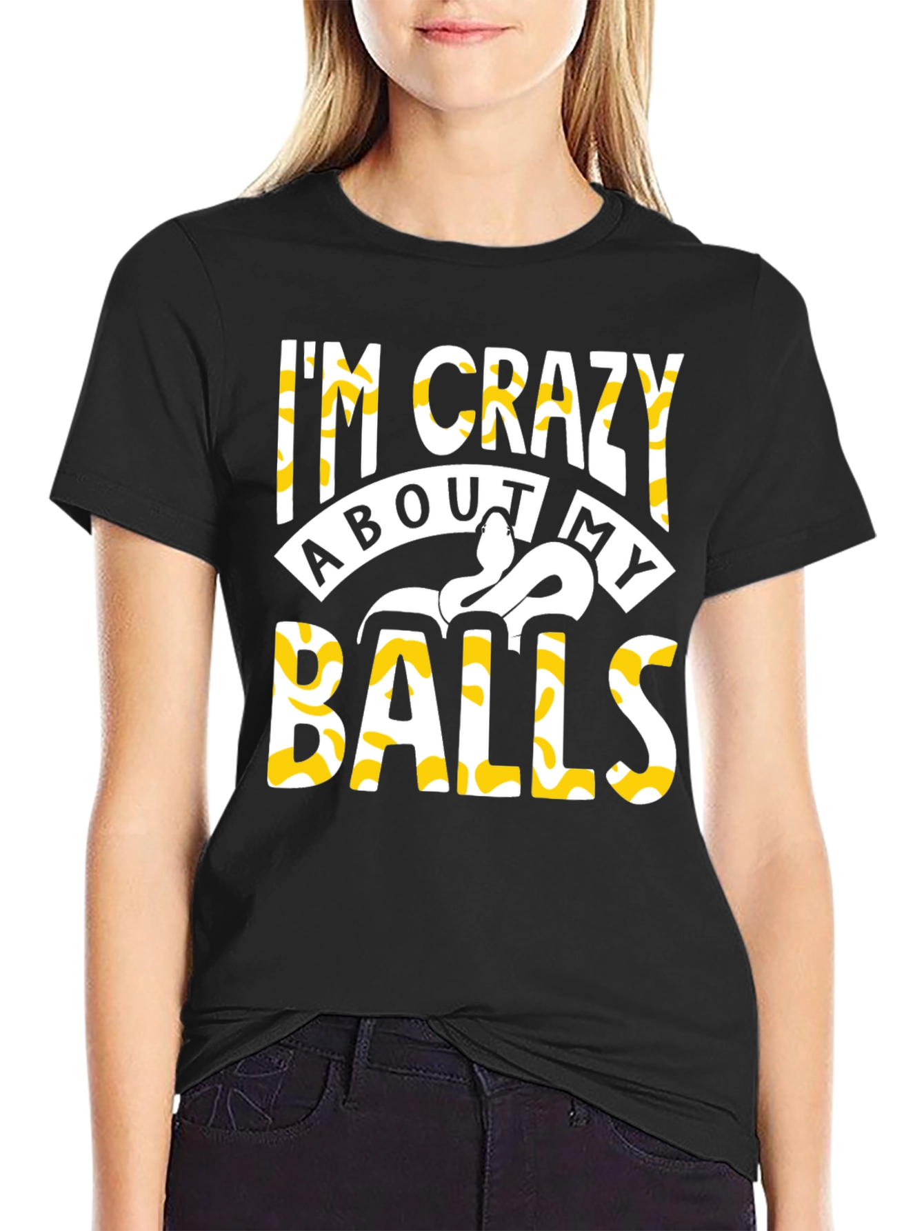 Im Crazy About My Balls Python T-Shirt