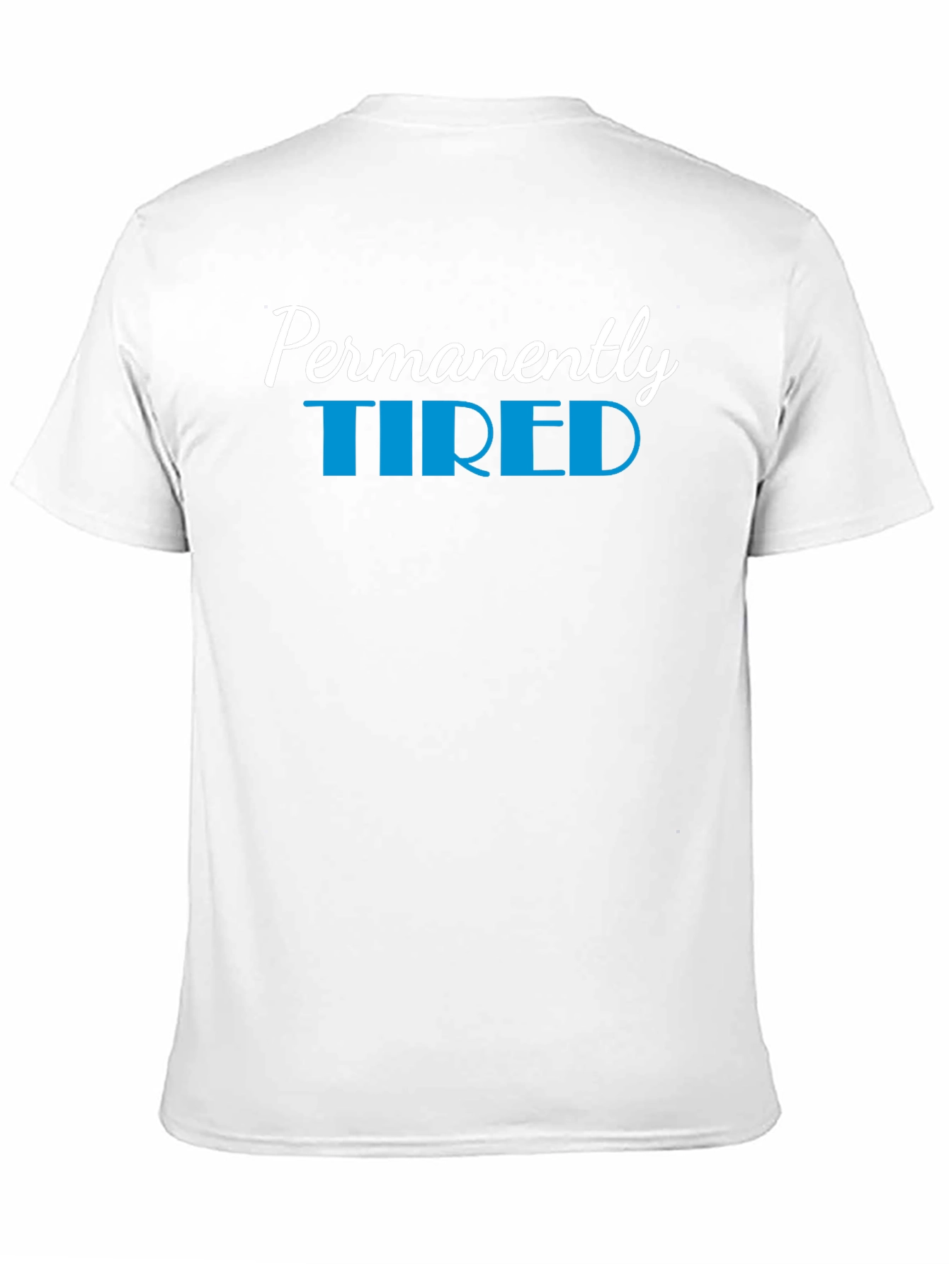 Permanently Tired Black Graphic T-Shirt