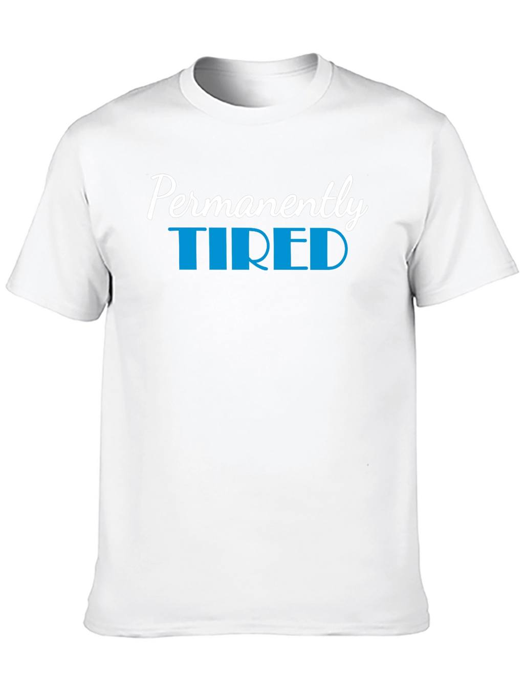 Permanently Tired Black Graphic T-Shirt