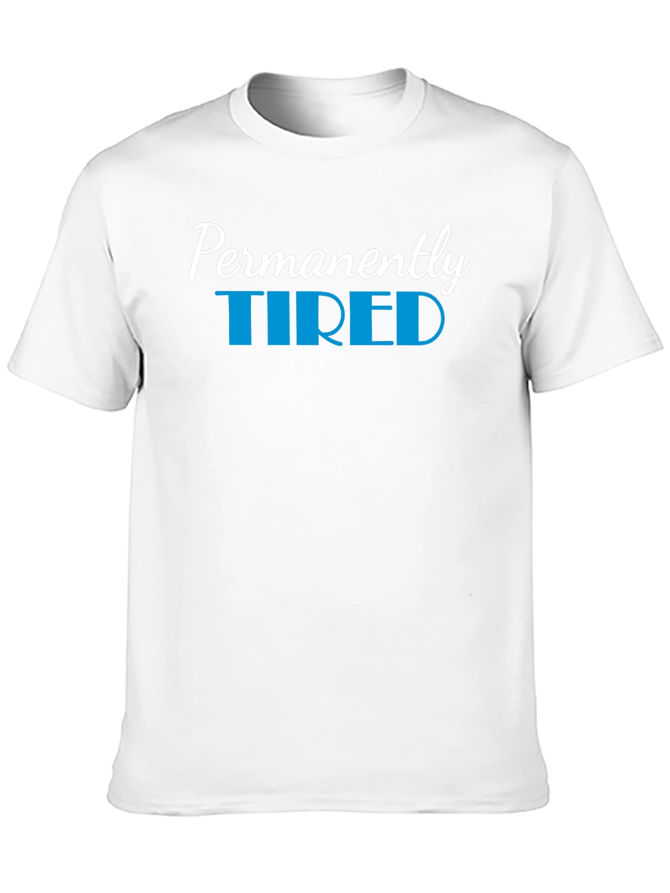 Permanently Tired Black Graphic T-Shirt