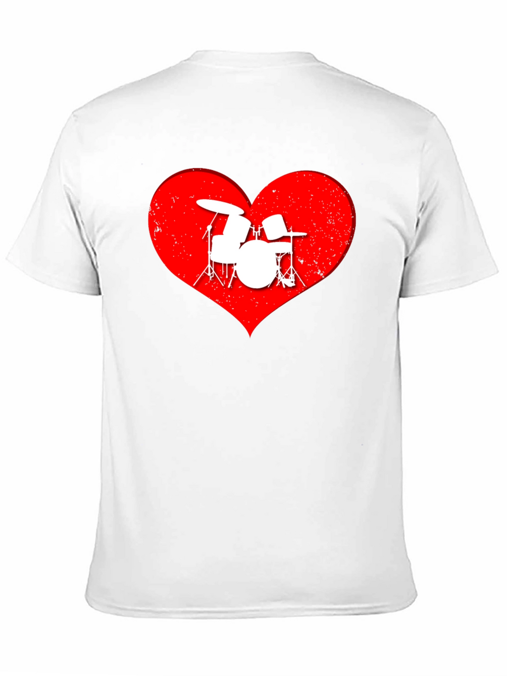 Drummer Heartbeat T-Shirt - Music Lover Tee