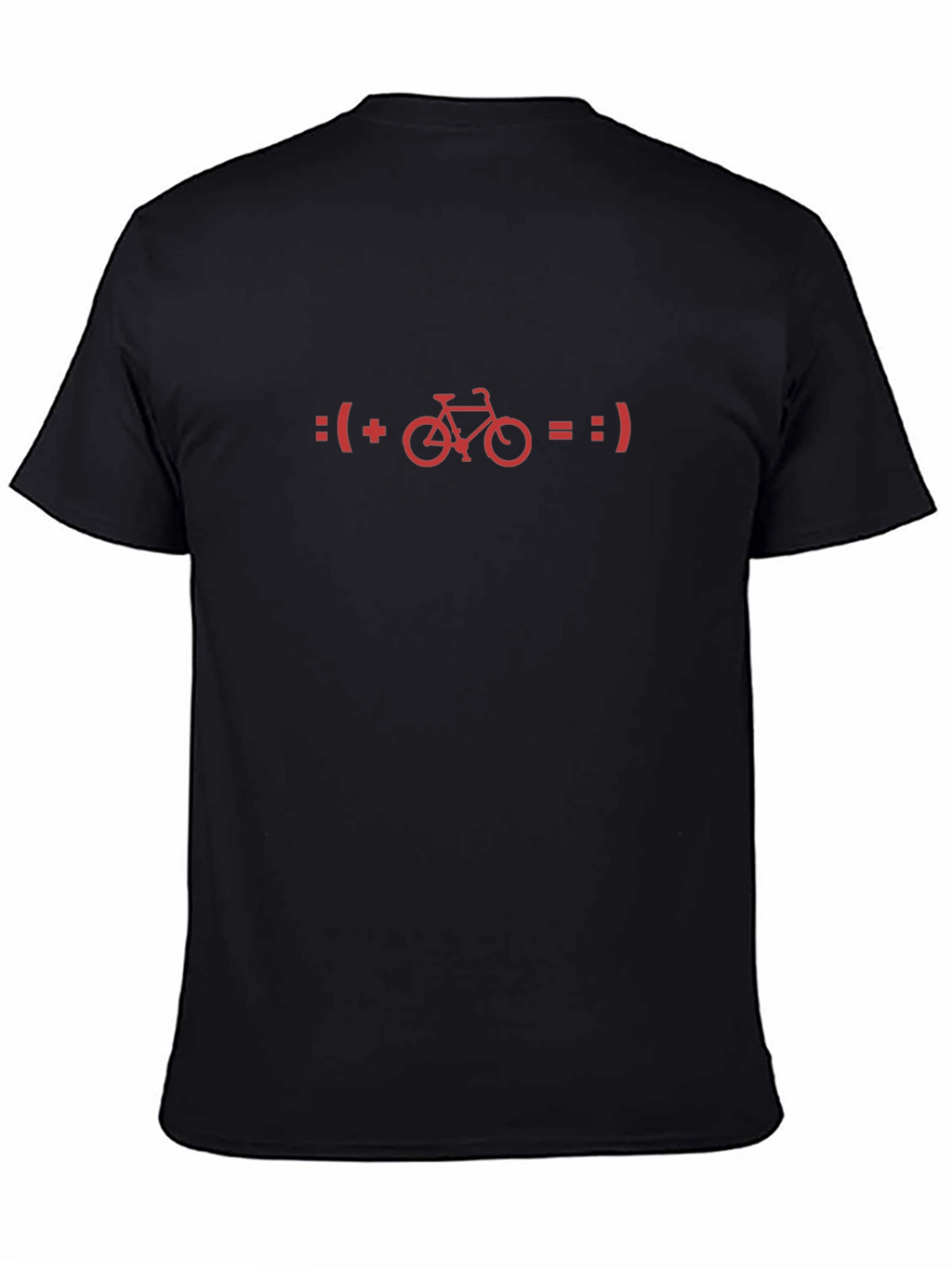 Funny Bicycle Equation Black T-Shirt