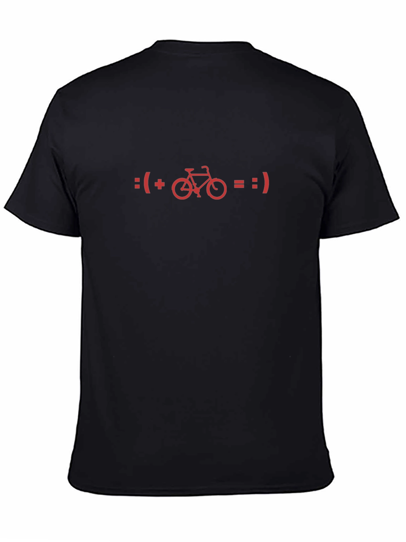 Funny Bicycle Equation Black T-Shirt